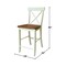 International Concepts X-Back Counter Height Stool - 24in Seat Height S79-6132 - alternate 4